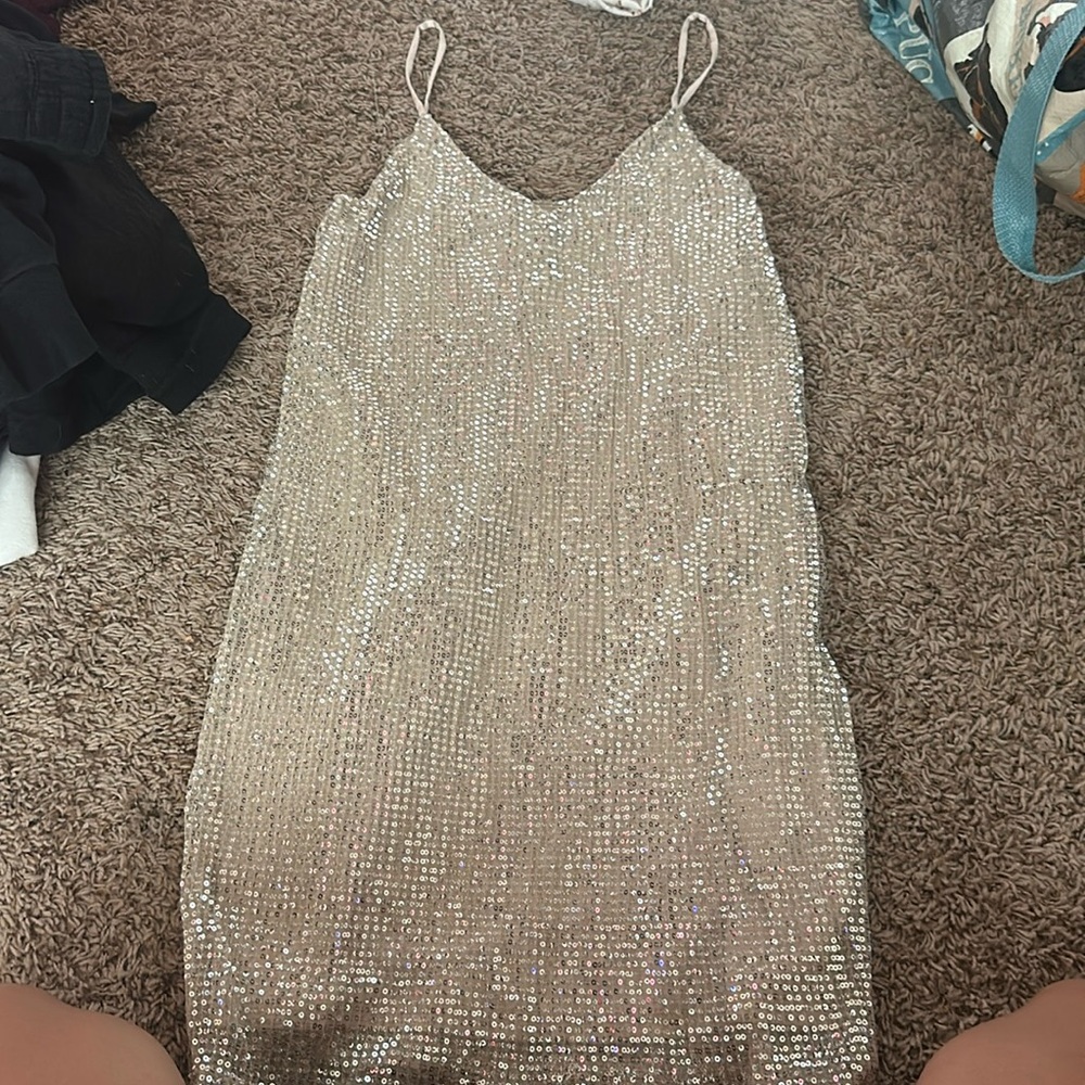 Express sequin dress